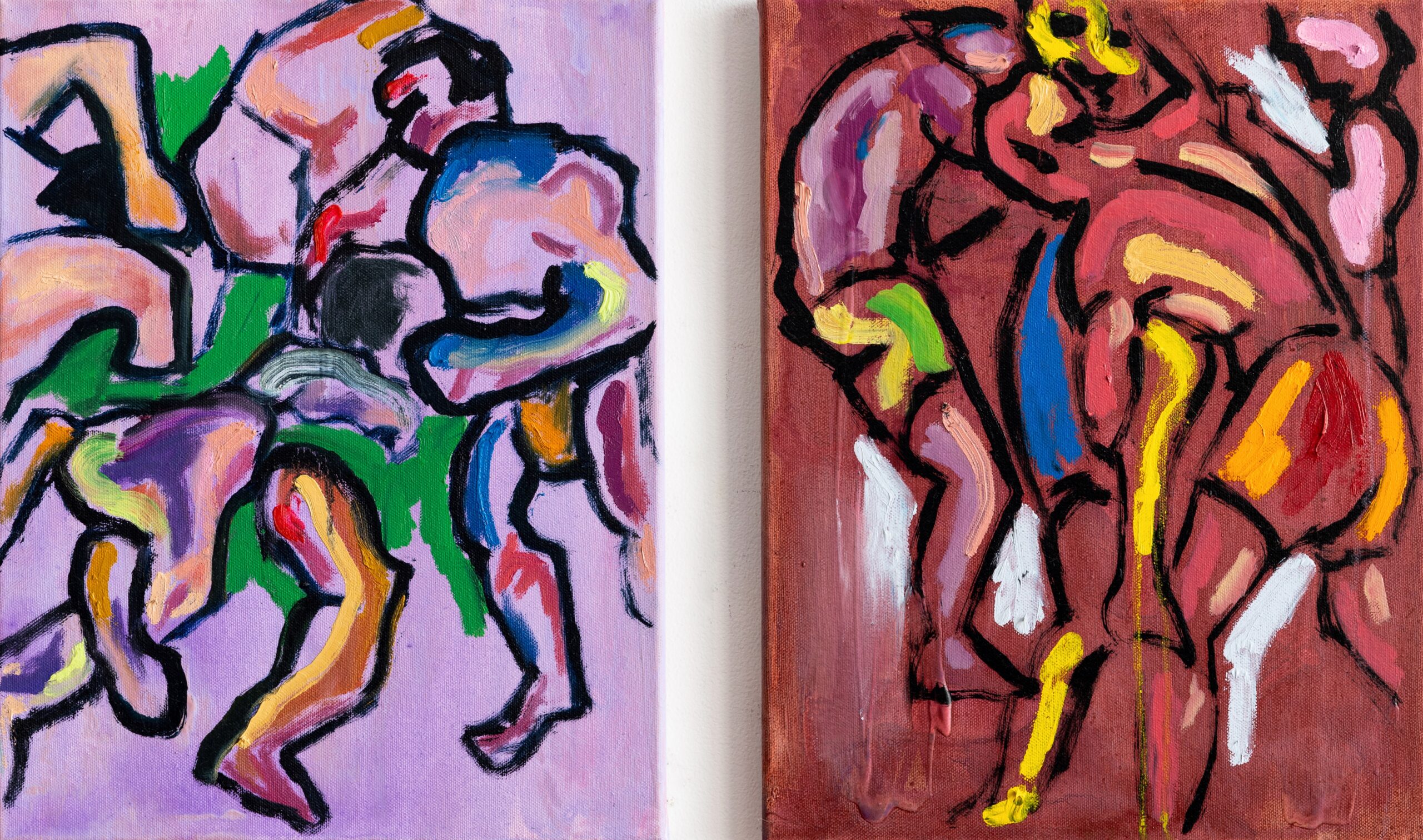 A Fighter's Frenzy Diptych
