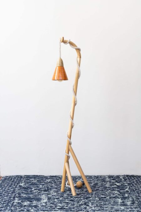 Costa Rican designer floor lamp by Oscar Ruiz-Schmidt.