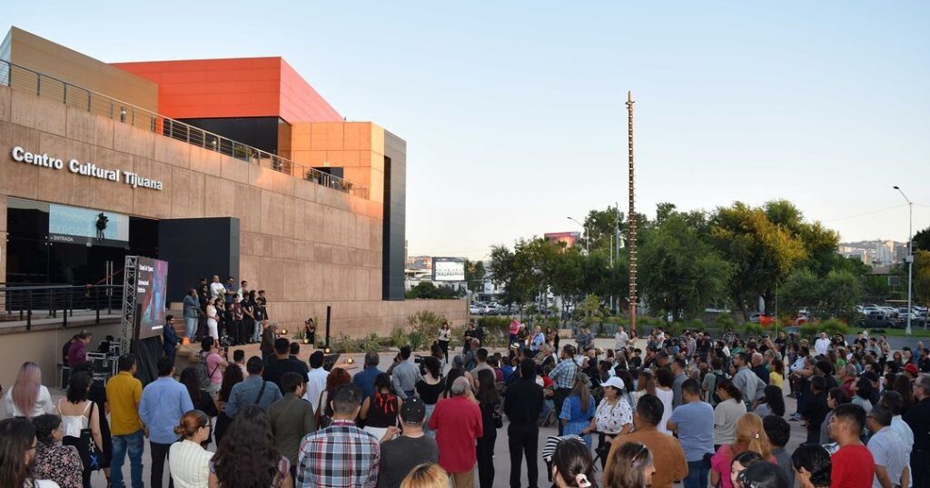 Photo of the Tijuana Triennial opening day.