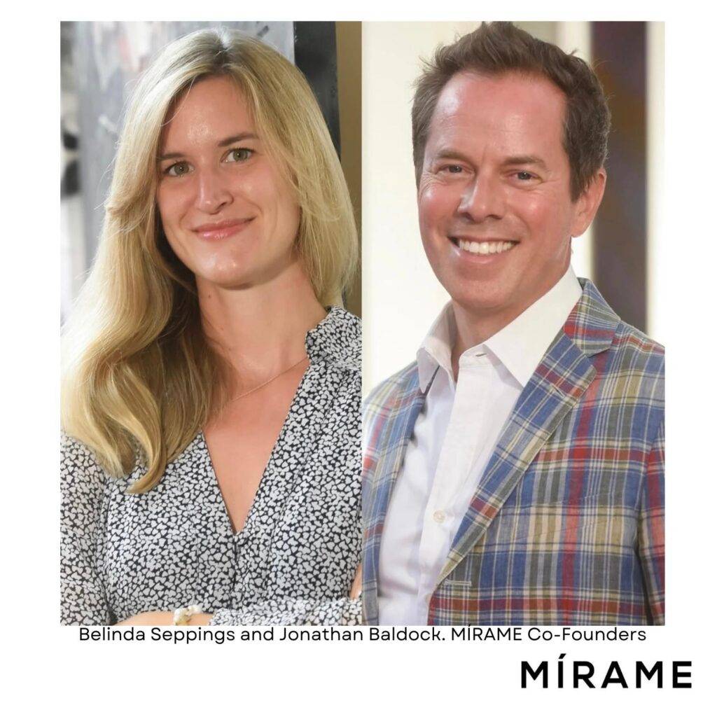 Belinda Seppings and Jonathan Baldock. MIRAME Co-Founders