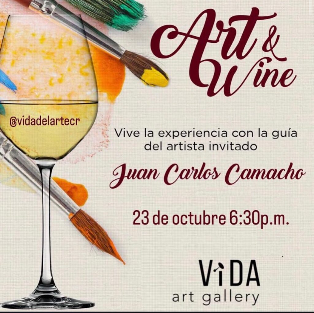 Juan Carlos Camacho at VIDA Art Gallery, Escazu, October 2024.