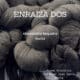 An intricate study of dark, interlaced fibers in dense knots and loops; overlaid text announces a vibrant Costa Rican exhibition of artwork by Alessandra Sequeira Garza.